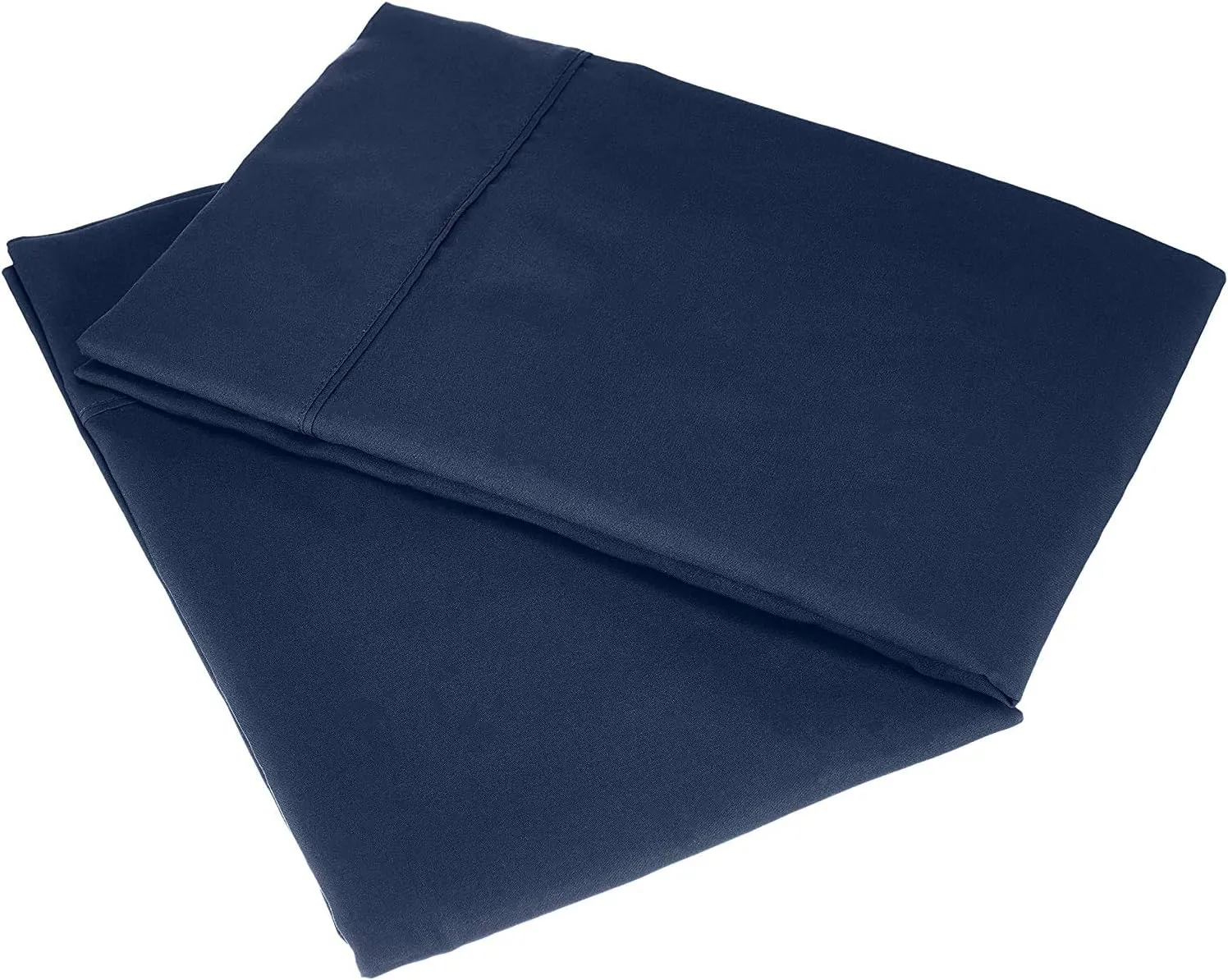 100% Egyptian Cotton, 6 - Piece Sheet Set, Pure Sateen Weave & 400 Thread Count Hotel-Collection Bedding Sheets with Fitted Sheet 15-16 Inches Deep Pocket-Navy Blue Solid,Full-XXL Size.