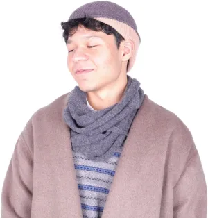100% Merino Wool Rumi Cap | 2-Layer 2-Tone Hat | Soft Warm Reversible Beanie | from Wool Yarn to Beanie