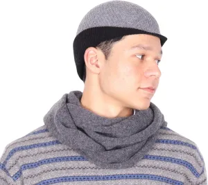 100% Merino Wool Rumi Cap | 2-Layer 2-Tone Hat | Soft Warm Reversible Beanie | from Wool Yarn to Beanie