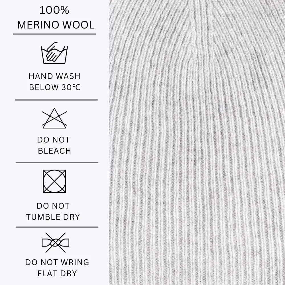 100% Merino Wool Rumi Cap | 2-Layer 2-Tone Hat | Soft Warm Reversible Beanie | from Wool Yarn to Beanie