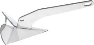 17lbs Triangle Boat Anchor, 316 Stainless Steel Delta-Style Anchor, Heavy Duty Wing Style Triangular Anchor