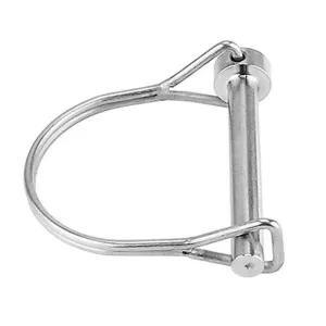 1Pc Stainless Steel Quick Release Pin Round Arch Wire Shaft Lock Pin Safety Coupler Pins Retainer Farm Trailer Wagon Lawn Garden(9.5x70mm)