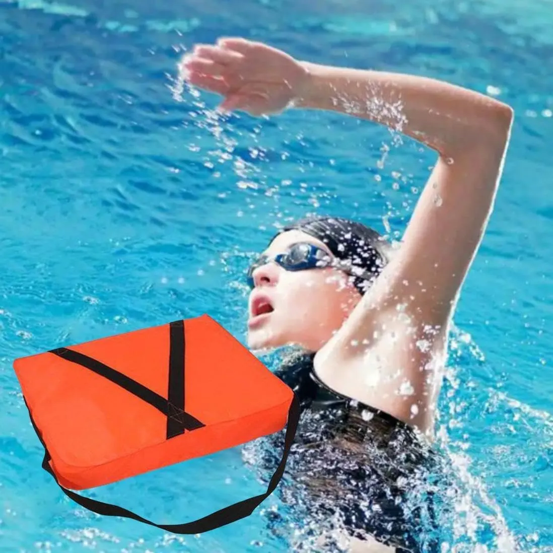 2025 New Boat Throwables Flotation Device, 18x14in High Buoyancy Boat Throw Cushion with Strap, Waterproof Throwable Flotation Device for Boating, Rescue Boat Throwable Flotation Device