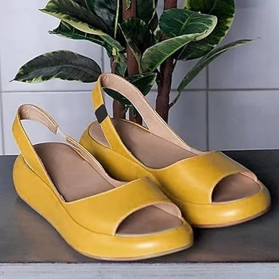 2025 New Sandals, Women's Orthopedic Comfort Flat Sandals, Suitable For All Foot Shapes,Open Toe Wedge Sandal For Women