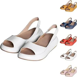 2025 New Sandals, Women's Orthopedic Comfort Flat Sandals, Suitable For All Foot Shapes,Open Toe Wedge Sandal For Women