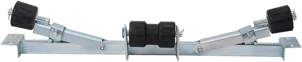 2204lbs Capacity Boat Trailer Rollers, 43.30" Long Bracket Adjustable Support Bracket for Boats with A Width Between 24.61 and 40.60inch, Galvanised Steel