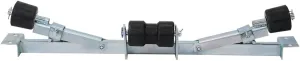 2204lbs Capacity Boat Trailer Rollers, 43.30" Long Bracket Adjustable Support Bracket for Boats with A Width Between 24.61 and 40.60inch, Galvanised Steel