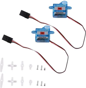 2Pcs Coreless 3.7g Ultra Micro Digital Servo Nano for RC Helicopter Boat Car Accessories
