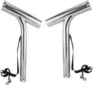 2PCS Stainless Steel Boat Fishing Rod Holder ,Outrigger Mount Fishing Pole Holder