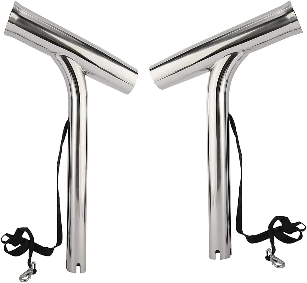 2PCS Stainless Steel Boat Fishing Rod Holder ,Outrigger Mount Fishing Pole Holder