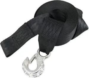 2"x20' Jet Ski Trailer Winch Strap with Stainless Steel Hook & Quick Connect Bow Tow Loop | Boat Winch Strap with Hook | 5,500lbs Strength for Safe Retrieval, Launching & Transporting Jet Skis