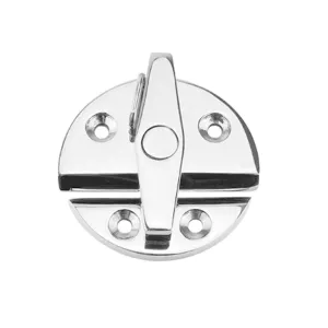 316 Marine Stainless Steel Boat Door Latch Round 55mm Boat Twist Lock fit for Boat and Many External Cabinet Applications for Fishing Boat