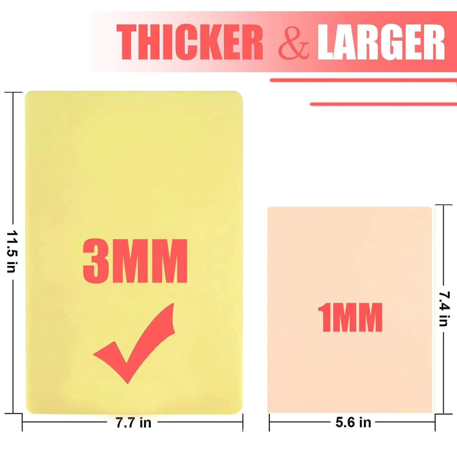 3MM Tattoo Fake Skin - 8×12'SOTICA 5PCS Tattoo Practice Skins Fake Blank Tattoo Skin Double Sides Tattoo Skin Soft Microblading Practice Skin for Beginners Experienced Artists Tattoo Supplies