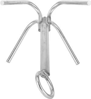 4 Claw Marine Boat Yacht Anchor, 316 Stainless Steel Anti-Grappling Anchor, Robust Marine Boat Yacht Hardware Accessory