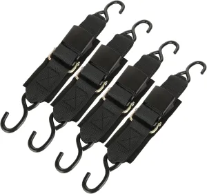 4 PCS Boat Tie Down Straps to Trailer - 2 Inch x 47 Inch Boat Straps - Boat Buckle Transom Tie Downs for Trailer Marine Jet Ski