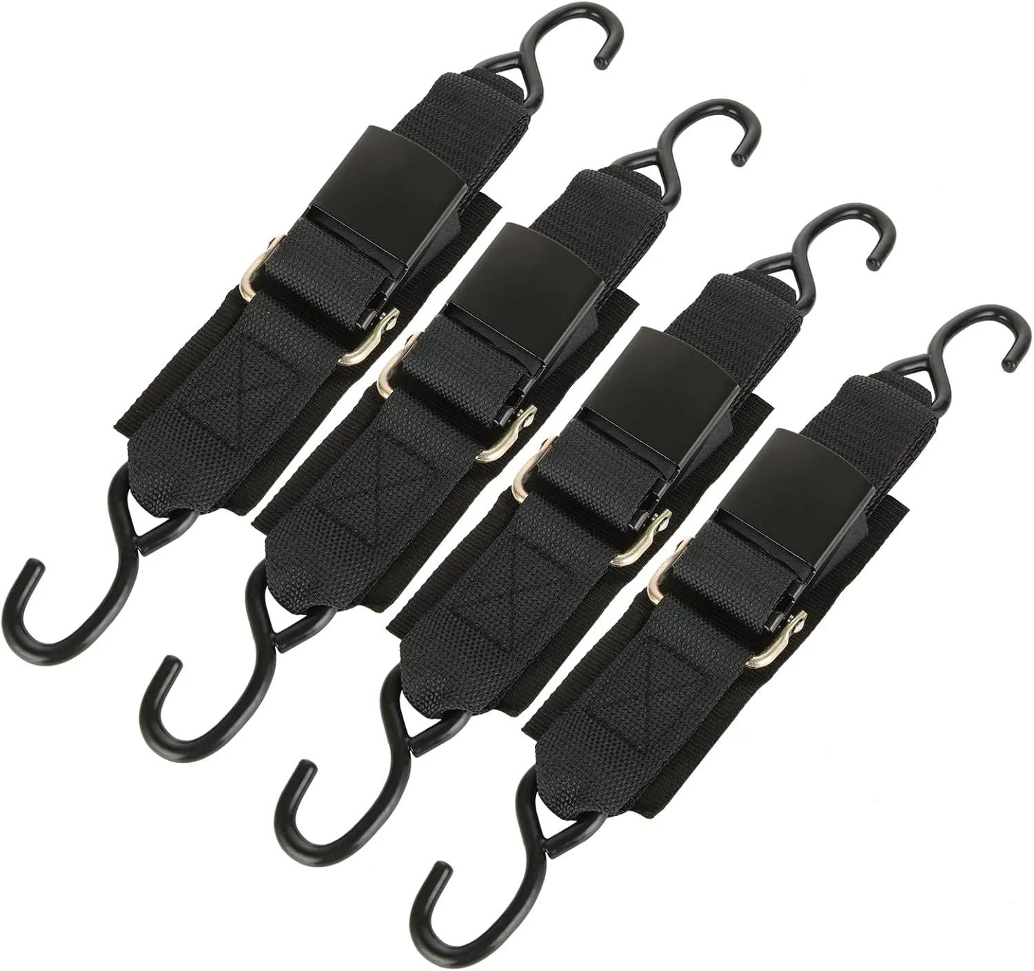 4 PCS Boat Tie Down Straps to Trailer - 2 Inch x 47 Inch Boat Straps - Boat Buckle Transom Tie Downs for Trailer Marine Jet Ski
