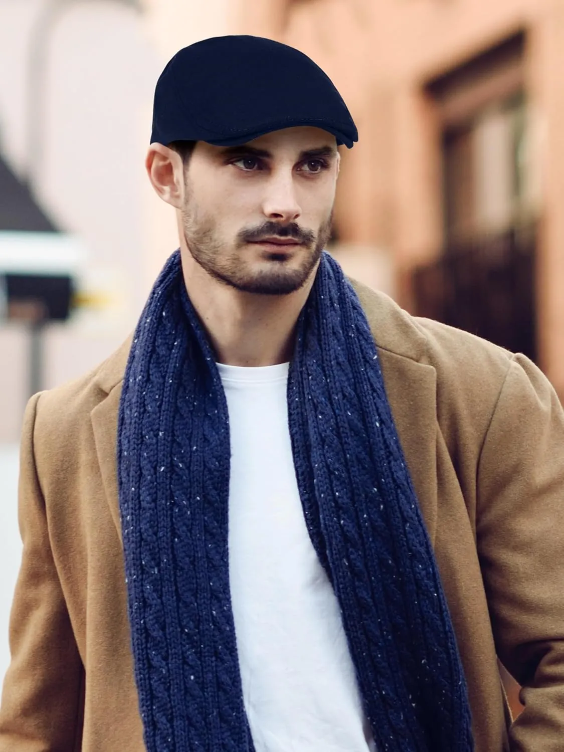 6 Pieces Men's Newsboy Caps Gatsby Cabbie Driving Hunting Cap Newsboy Flat Cap Irish Hats Ivy Hat