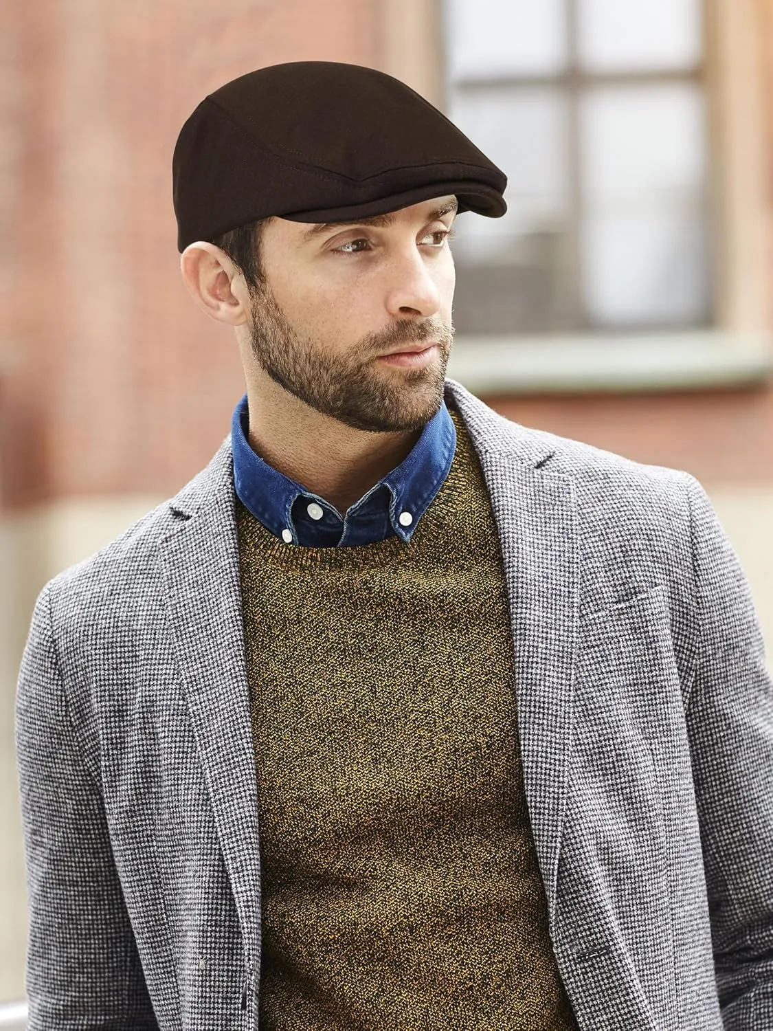 6 Pieces Men's Newsboy Caps Gatsby Cabbie Driving Hunting Cap Newsboy Flat Cap Irish Hats Ivy Hat