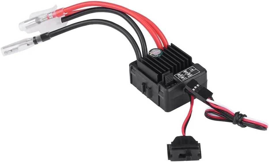 60A ESC Brushed, RC Car ESC Brushed Durable Brushed ESC, Dustproof 1060 60A for RC Car Monster