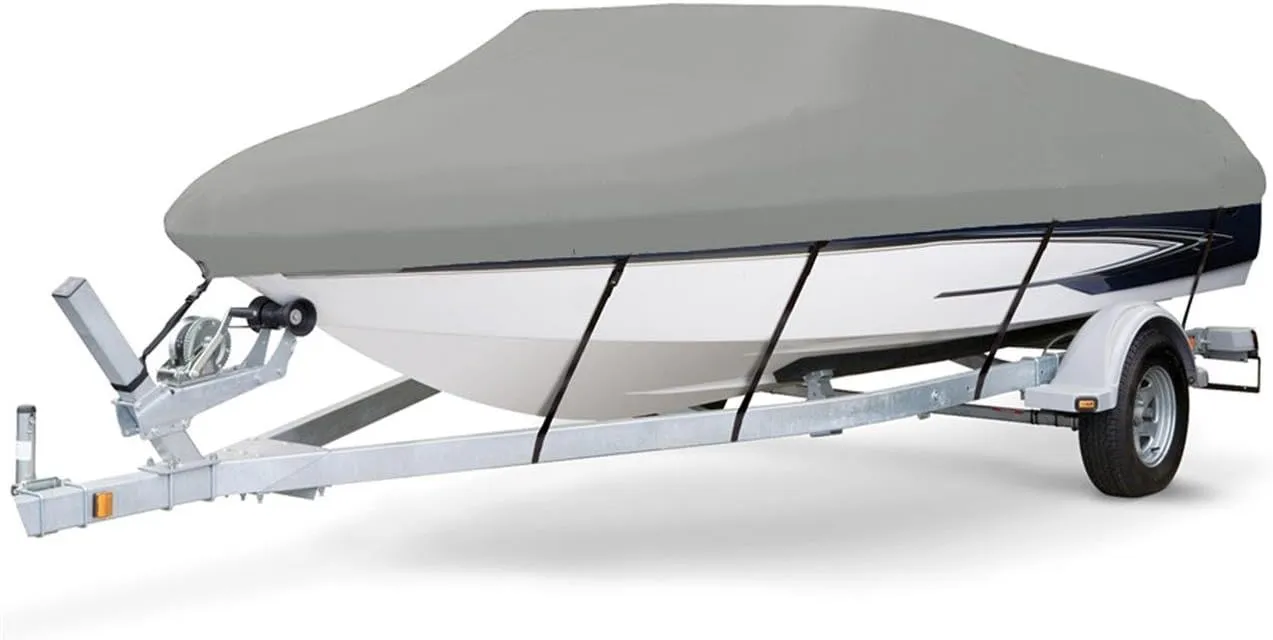 7.6 oz Solution Dyed Polyester Grey, Styled to FIT Boat Cover Compatible for METZELER Bronco S 1985-1990