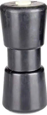 8 Inch Heavy Duty Boat Trailer Roller, Rubber Shaft Keel, Black