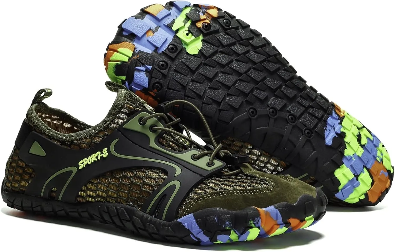Adult Beach Surf Water Shoes,Outdoor Quick-Dry Lightweight Slip Resistant Aqua Barefoot Shoes,Casual Breathable Pool Swim Shoes,Unisex,for Boating Fishing Diving