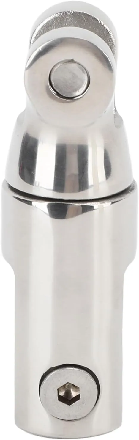 Akozon Stainless Steel Boat Anchor Swivel Connector, 3/8 in to 1/2 in for Yachts Fishing Boats Anchor Chain, Durable and Rustproof Marine Equipment