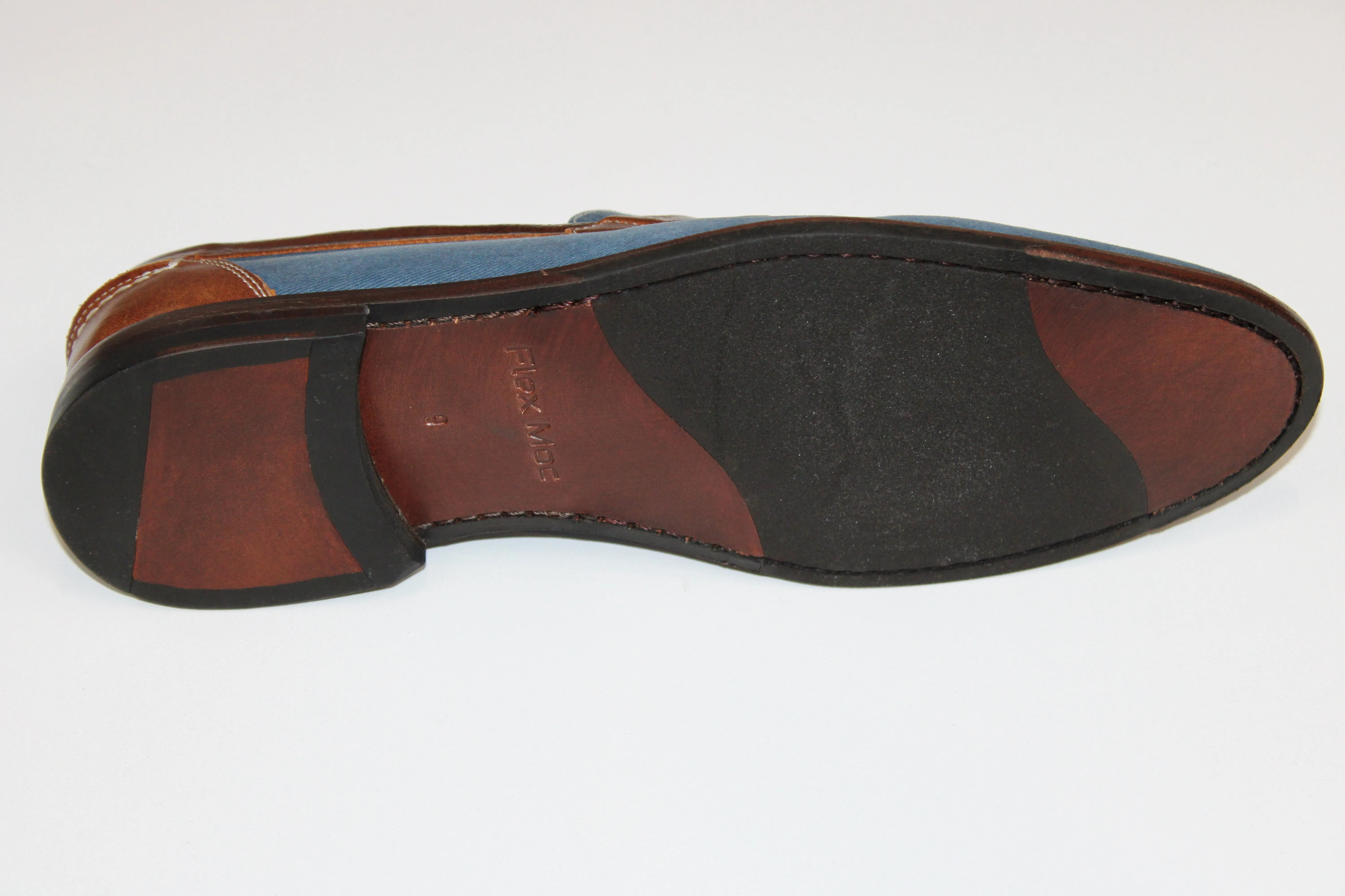 Alan Payne Denim and Leather Loafer