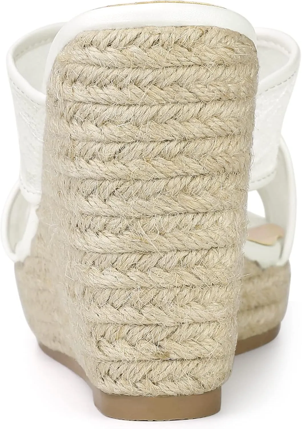 Allegra K Women's Lace Crisscross Strap Slide Wedges Wedge Espadrilles Sandals