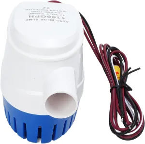 Alomejor Boat Bilge Pump, Bilge Pump Detachable Filter 12V Built in Float Switch for Boat Accessories