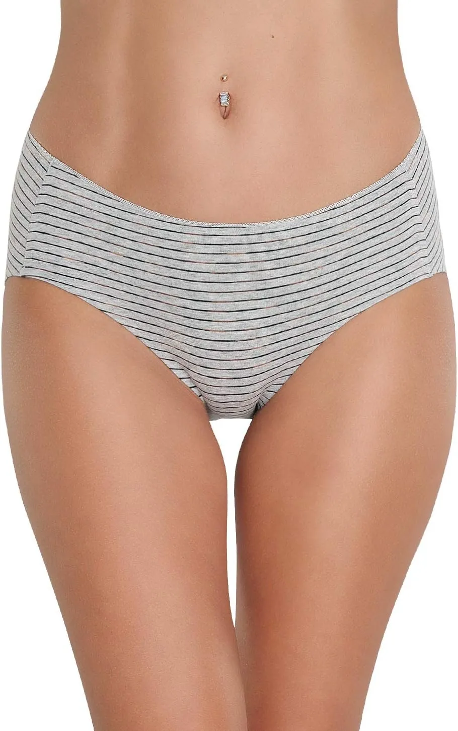 Altheanray Womens Underwear Cotton Underwear for Women Seamless Hipster Bikini Briefs Panties 6 Pack