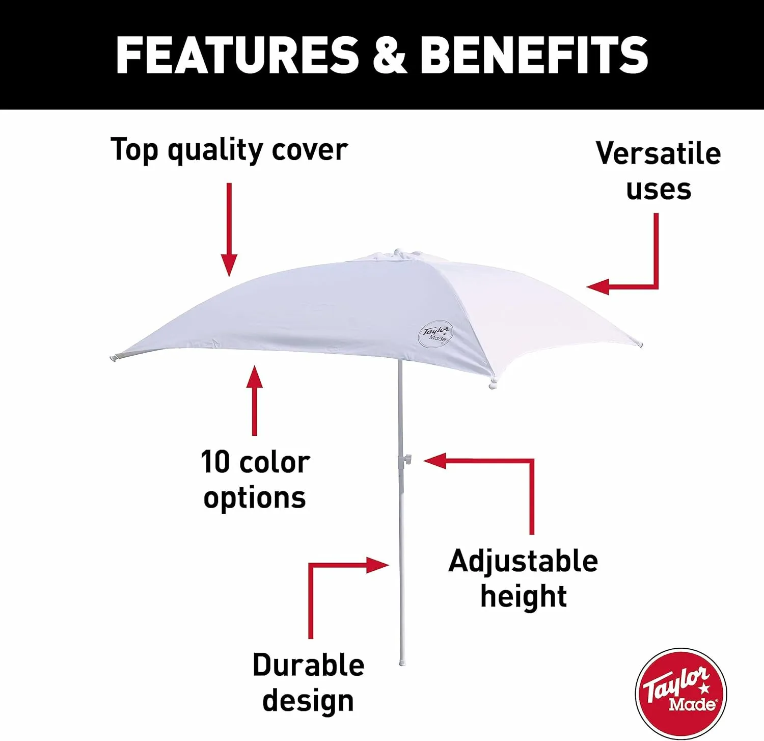 Anchorshade III 6' x 6', White