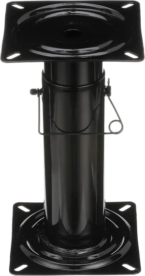 Attwood 91320-ADJ Swivl-Eze Adjustable Pedestal, Height Adjustable 11 ½-17 ½ Inches, for Boat Seat, Black Powder Coated