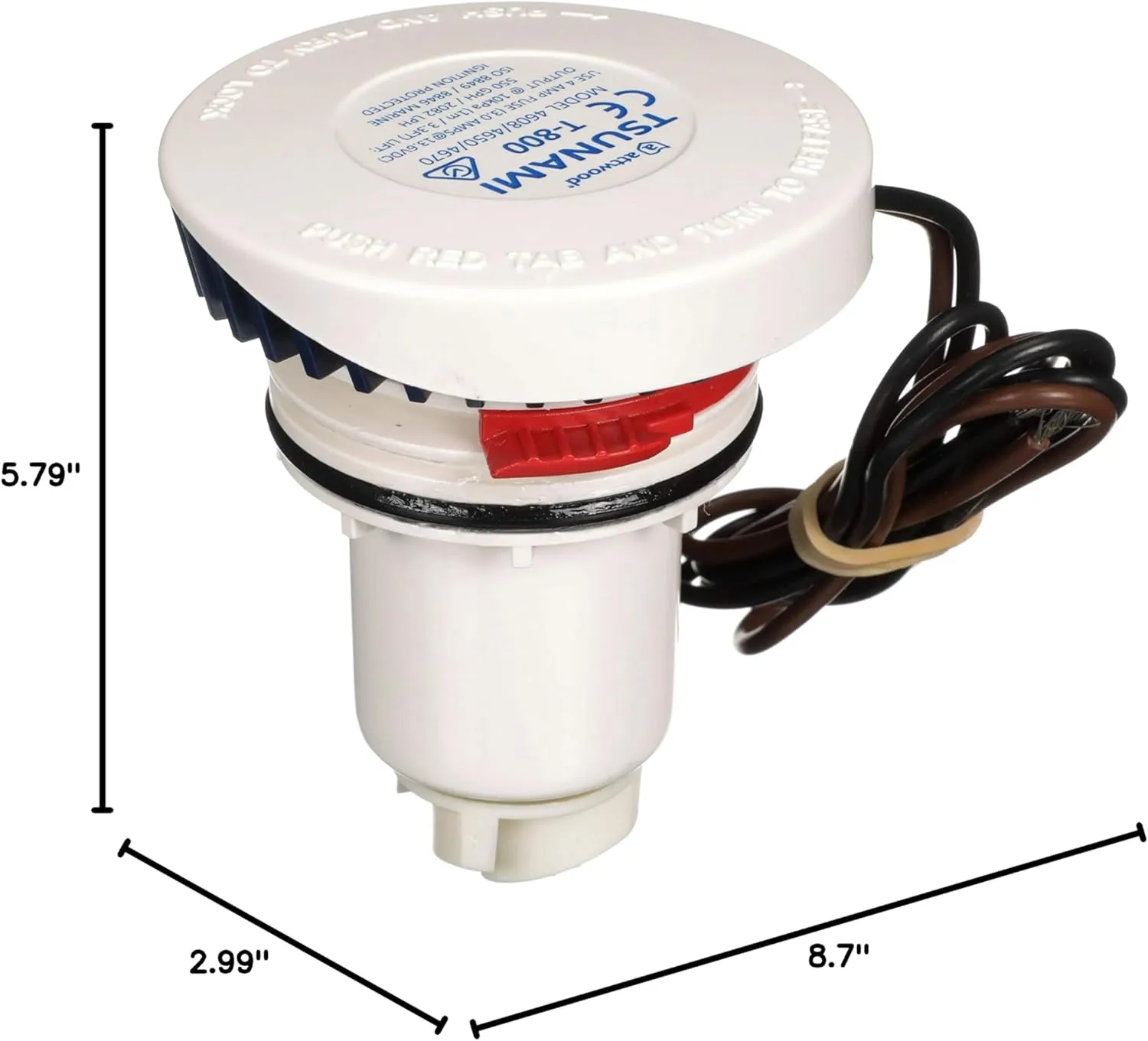 Attwood Tsunami Bilge Pump Replacement Motor Cartridge