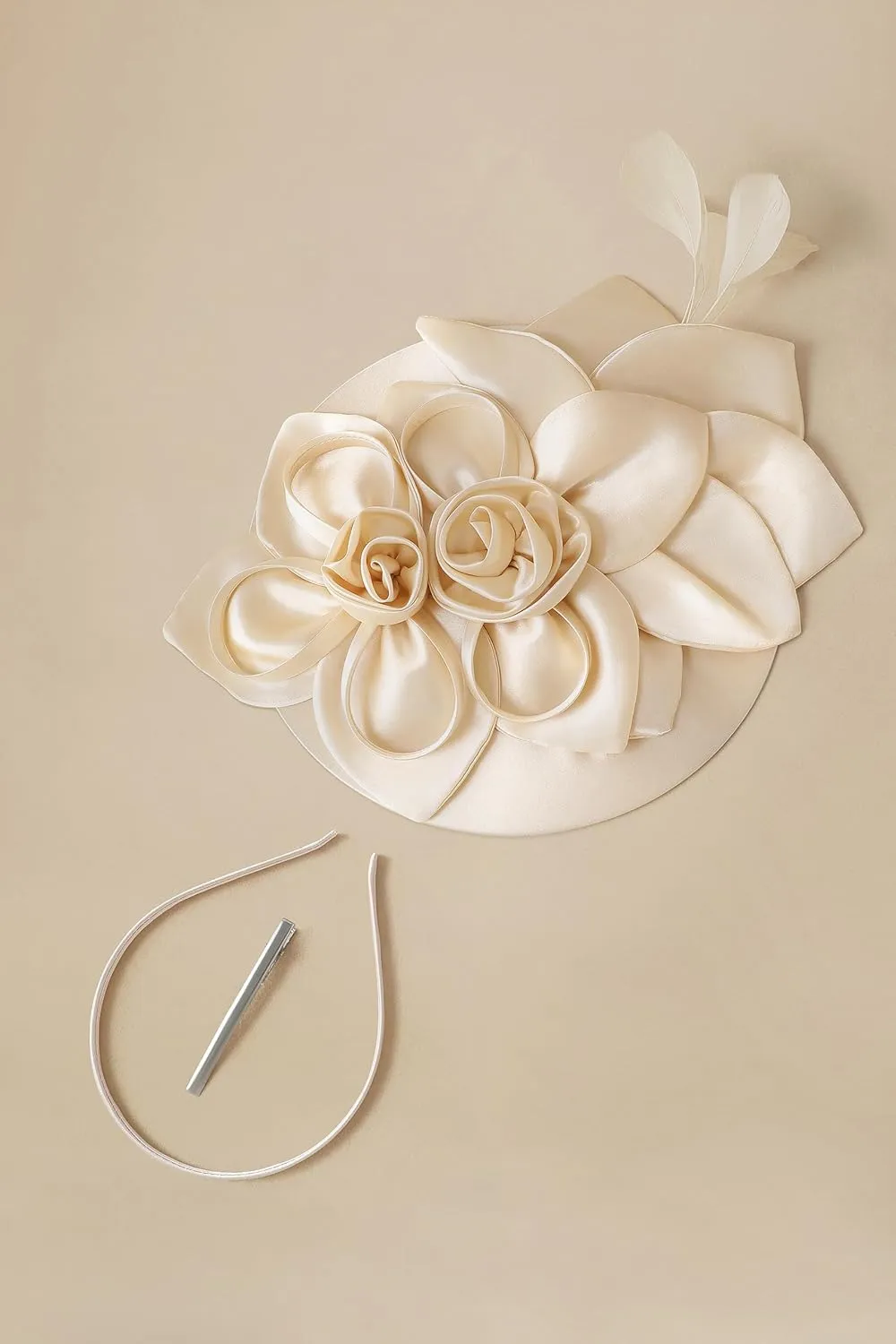 BABEYOND Fascinators Hats for Women - Kentucky Tea Party Derby Hats Flower Church Pillbox Hat for Cocktail Wedding