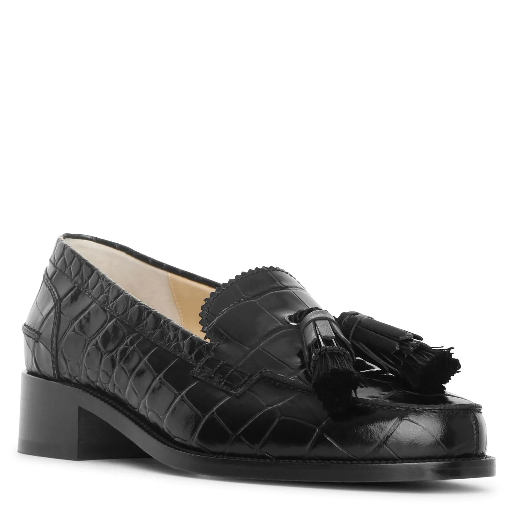 Badmoc flat leather loafers