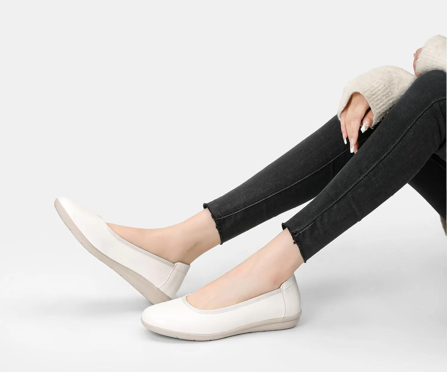 Ballet Flats Shoes for Women Dressy Casual Comfortable Lightweight Dress Shoes for Women Slip On Women's Flats Work Office