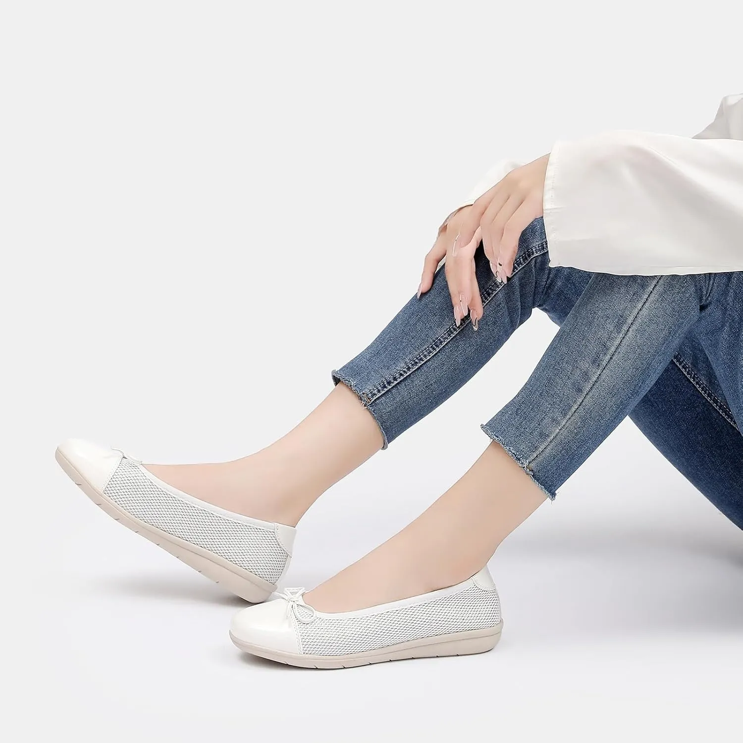 Ballet Flats Shoes for Women Dressy Casual Comfortable Lightweight Dress Shoes for Women Slip On Women's Flats Work Office