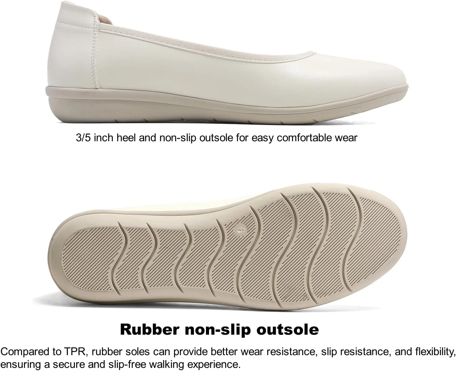 Ballet Flats Shoes for Women Dressy Casual Comfortable Lightweight Dress Shoes for Women Slip On Women's Flats Work Office