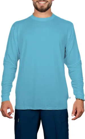 Banana Boat Long Sleeve Shirt for Men Swim Shirt | Waterproof | UPF 50  UV Protection | Breathable | Rashguard Polyester Shirts Aqua XX Large
