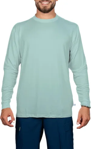 Banana Boat Long Sleeve Shirt for Men Swim Shirt | Waterproof | UPF 50  UV Protection | Breathable | Rashguard Polyester Shirts Sea Foam X Large