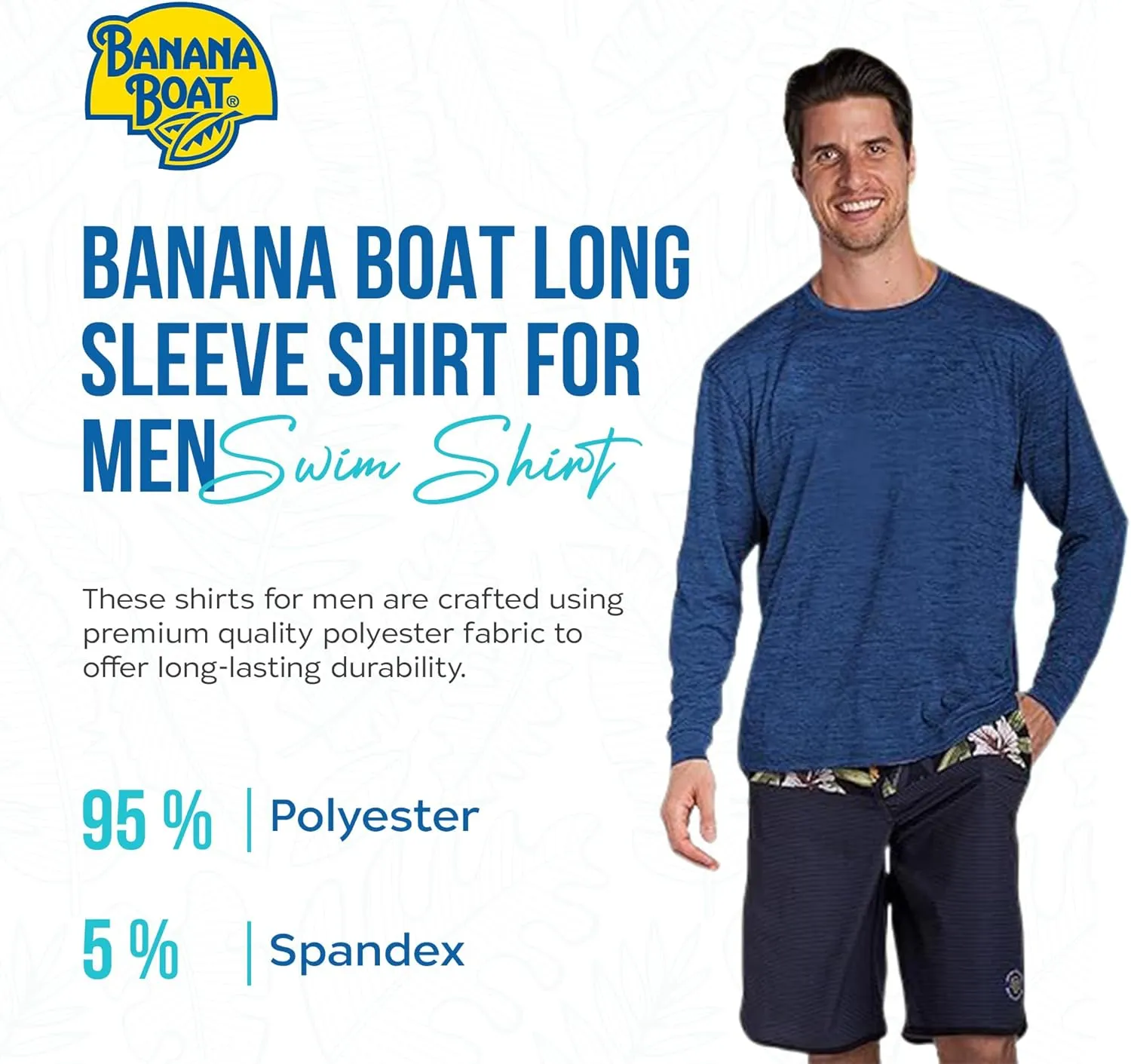 Banana Boat long sleeve shirt for men swim shirt