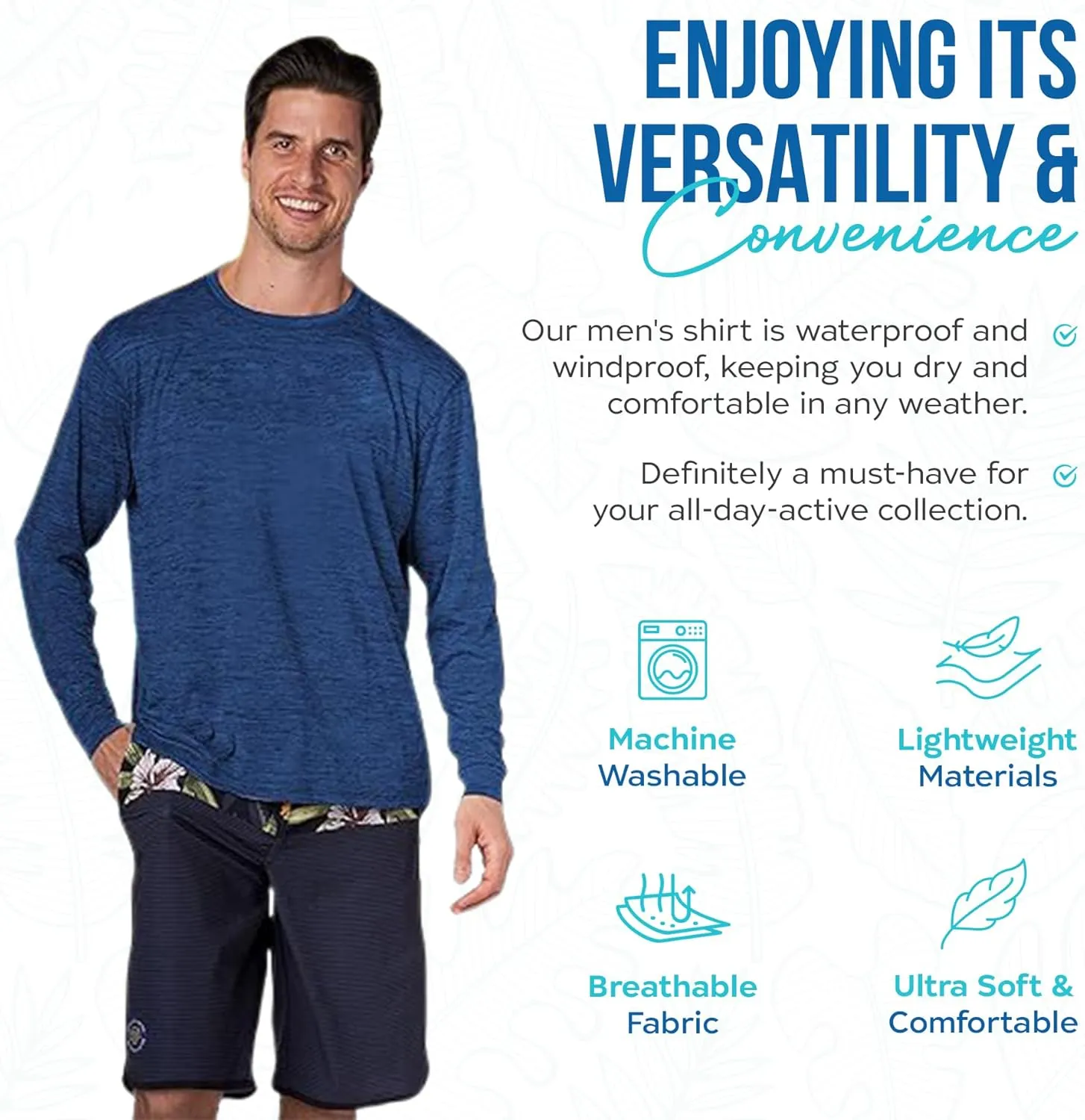 Banana Boat long sleeve shirt for men swim shirt