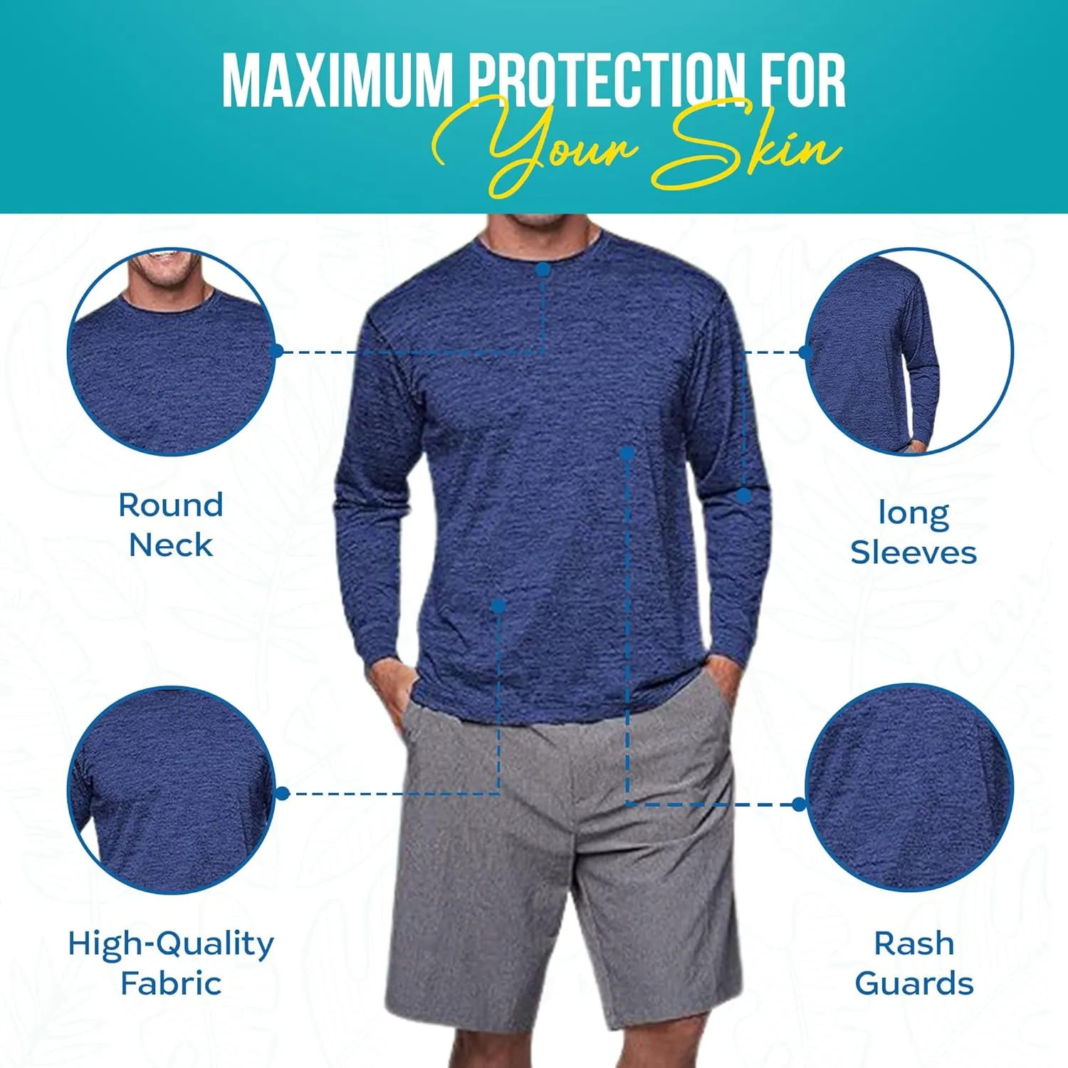 Banana Boat long sleeve shirt for men swim shirt