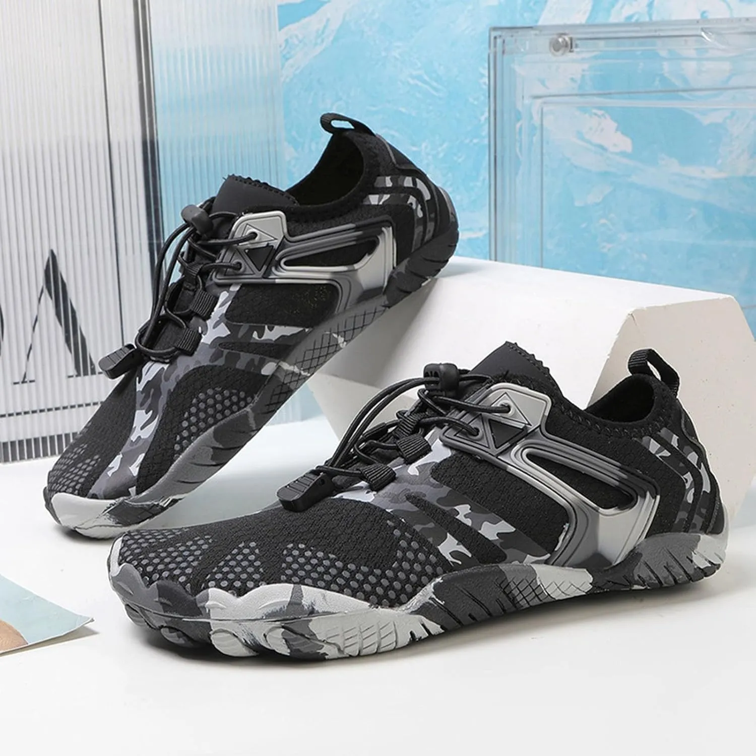 Barefoot Swim Shoes for Women Men Quick Dry Aqua Water Shoes Beach Pool Surf Yoga Hiking Lightweight Non Slip Outdoor Sports