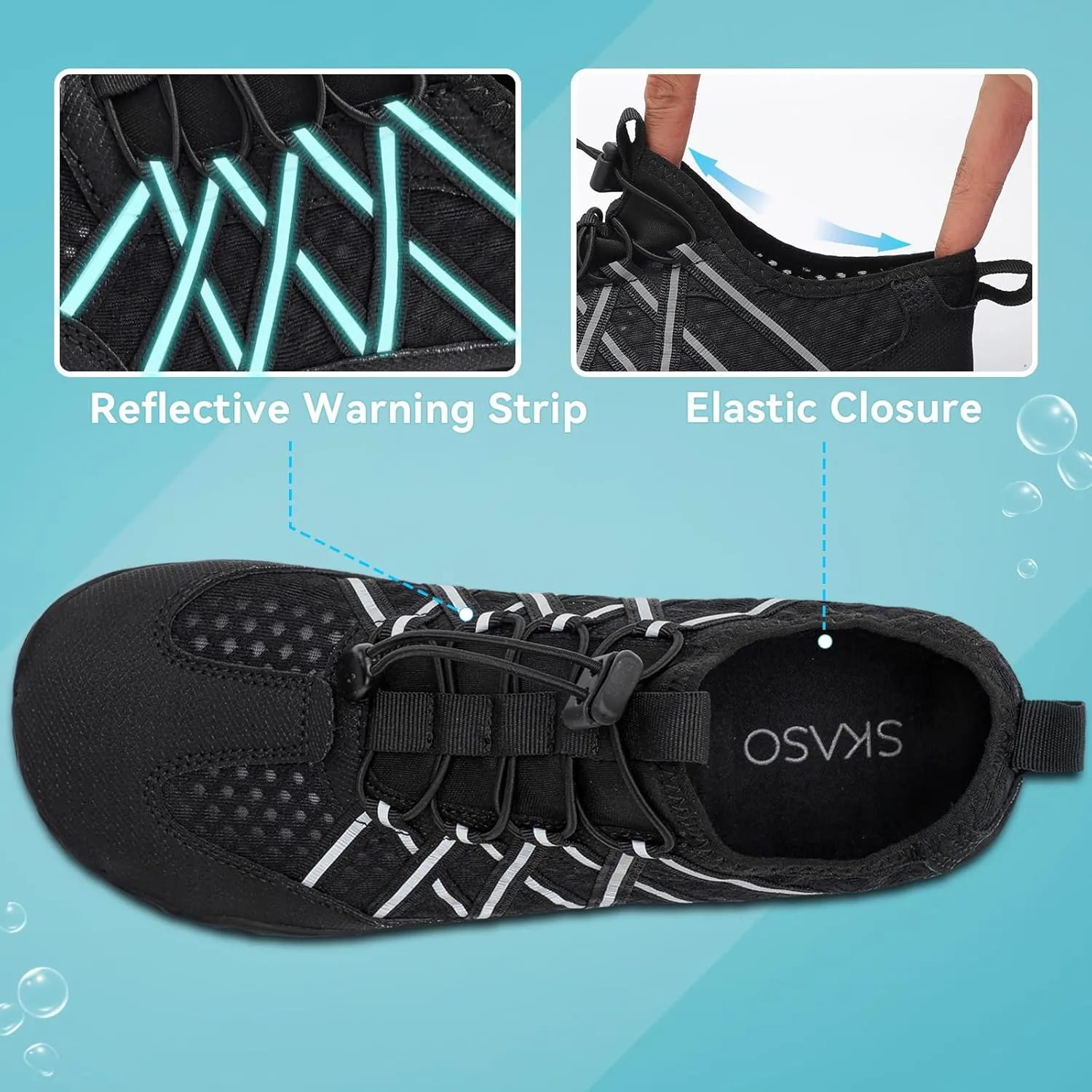 Barefoot Water Shoes for Women Men Wide Toe Box Lightweight Quick Dry Aqua Socks for Swim Beach Surf Boat Hiking Pool Walking Yoga