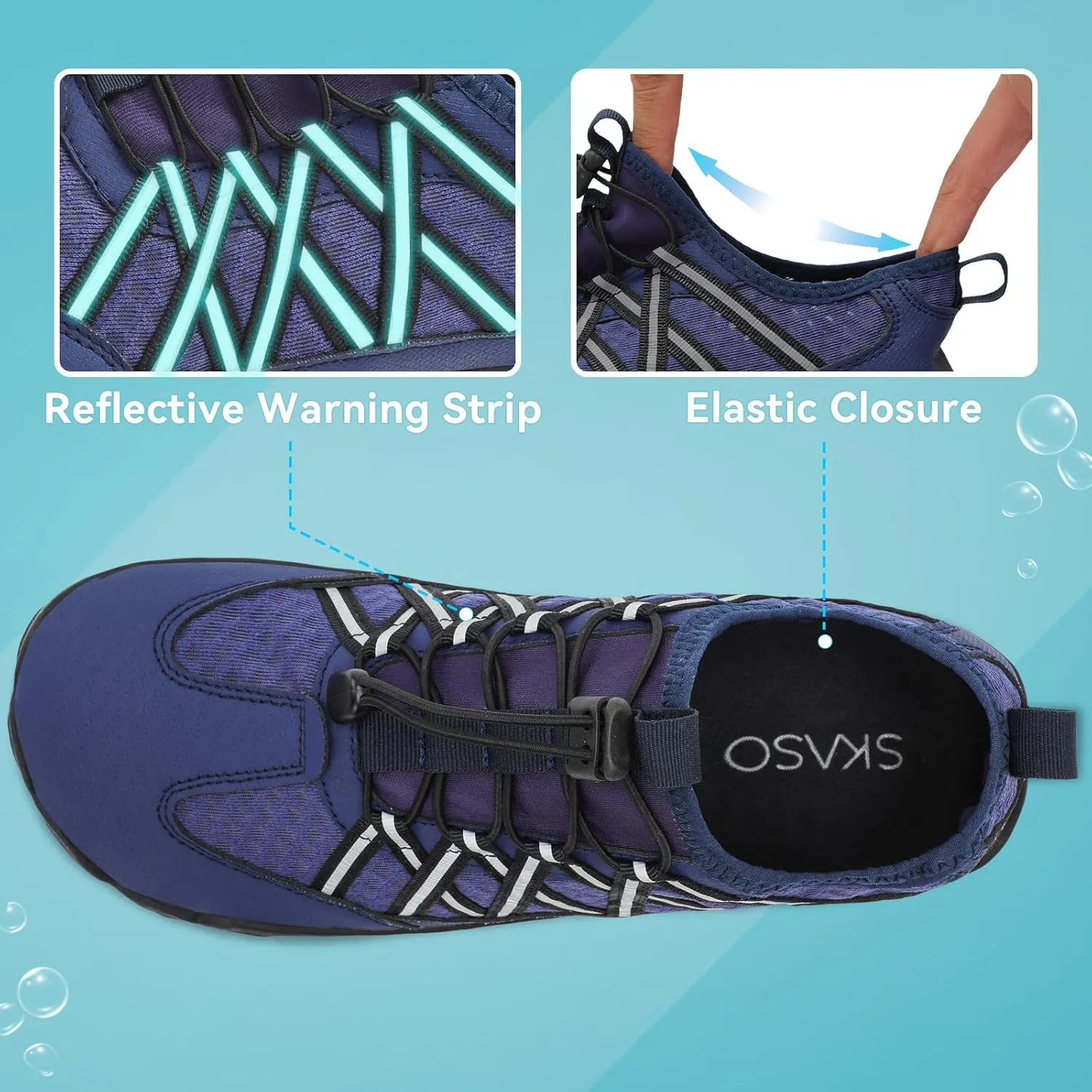 Barefoot Water Shoes for Women Men Wide Toe Box Lightweight Quick Dry Aqua Socks for Swim Beach Surf Boat Hiking Pool Walking Yoga