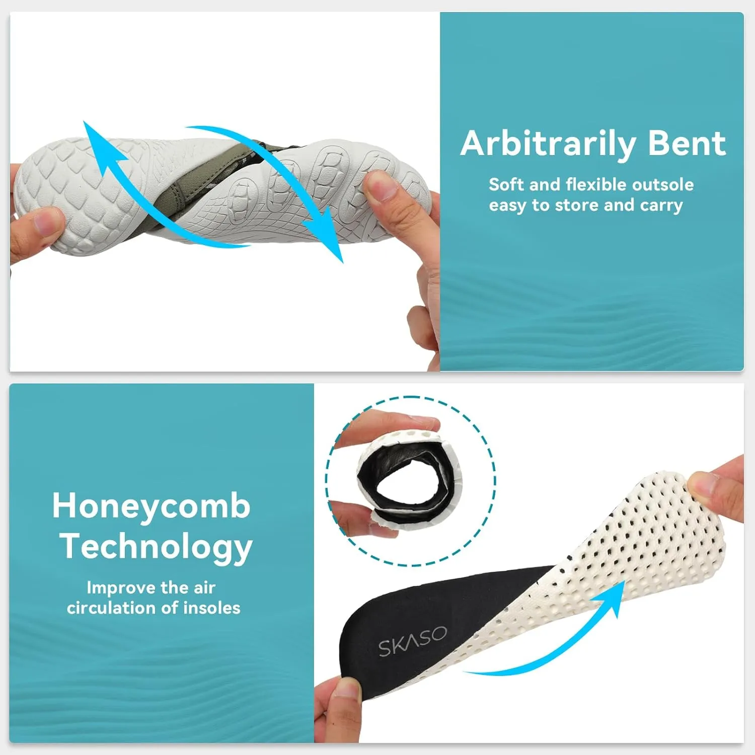 Barefoot Water Shoes for Women Men Wide Toe Box Lightweight Quick Dry Aqua Socks for Swim Beach Surf Boat Hiking Pool Walking Yoga