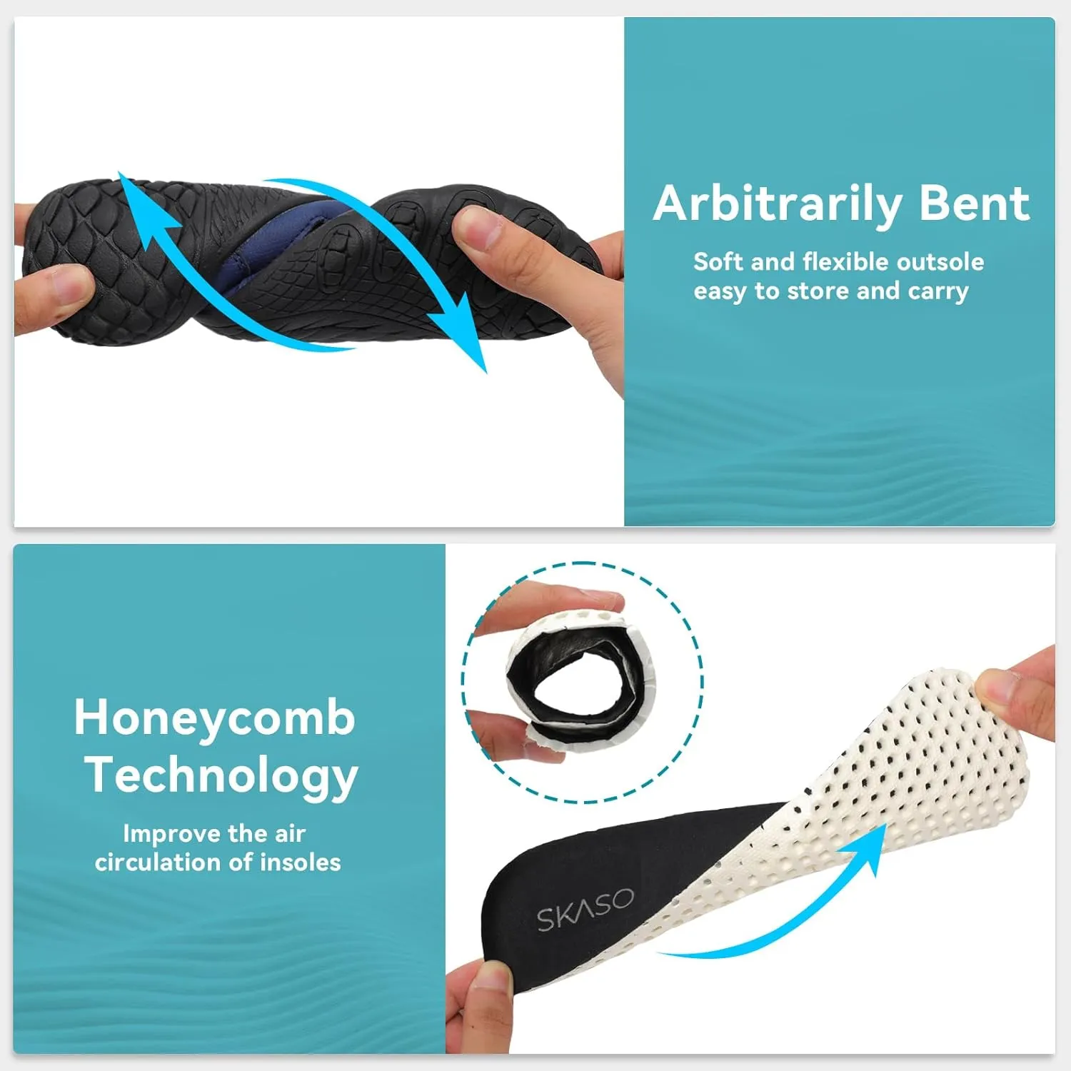 Barefoot Water Shoes for Women Men Wide Toe Box Lightweight Quick Dry Aqua Socks for Swim Beach Surf Boat Hiking Pool Walking Yoga