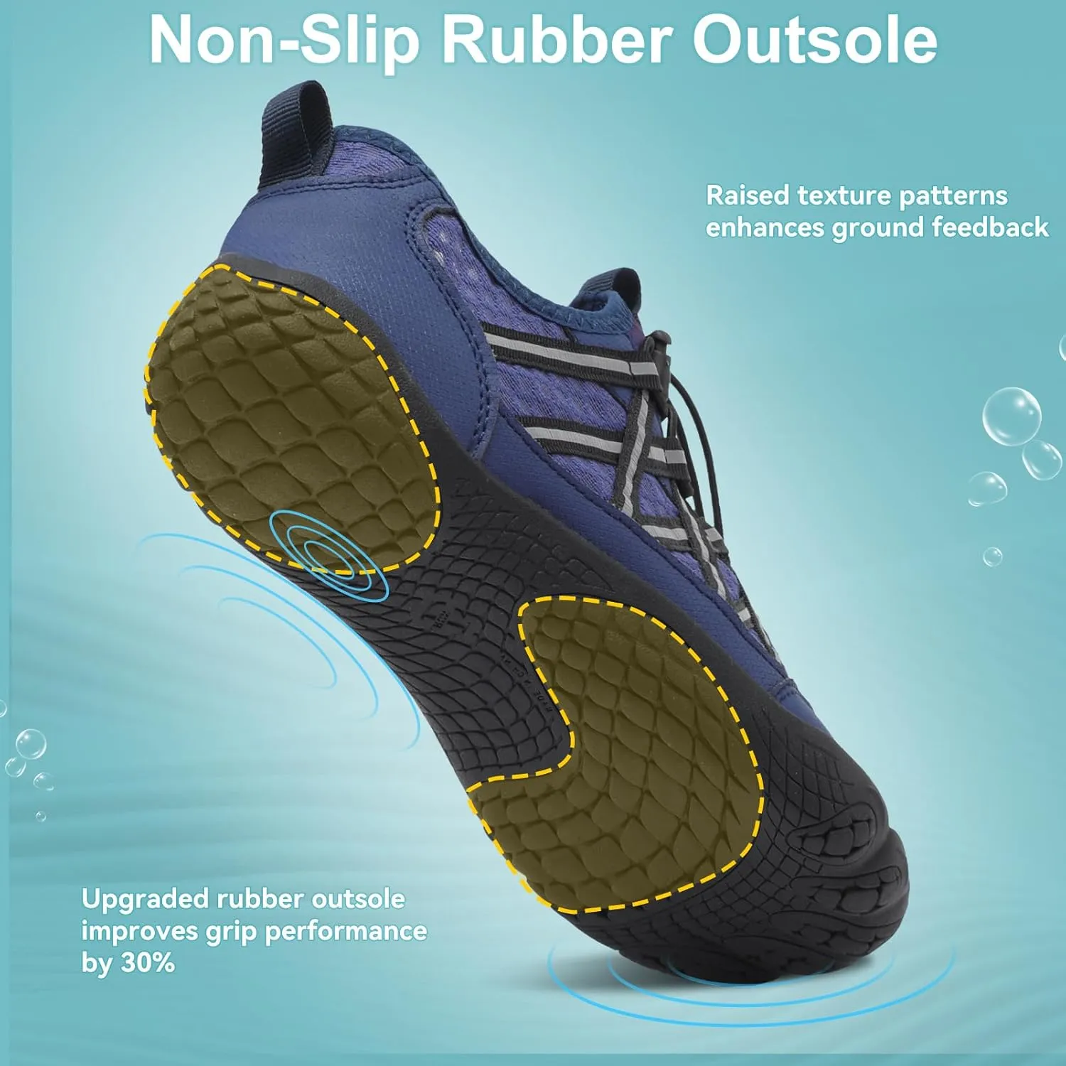 Barefoot Water Shoes for Women Men Wide Toe Box Lightweight Quick Dry Aqua Socks for Swim Beach Surf Boat Hiking Pool Walking Yoga